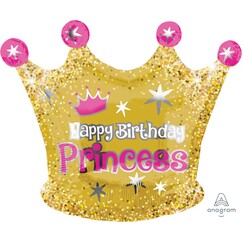 Birthday Princess Crown Balloon (50cm)