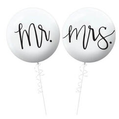 Mr Balloon & Mrs Balloon (60cm) - pk2