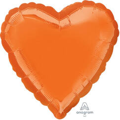 Orange Heart Balloon (45cm)