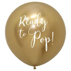 Ready To Pop Gold Balloon (60cm)