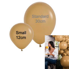 Latte Small 12cm Balloons (pk50)