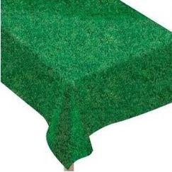 Soccer Fanatic Grass Print Tablecloth