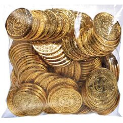 Plastic Gold Coins (pk144)