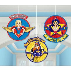 Hanging DC Super Hero Girls Decorations - pk3