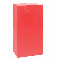 Red Paper Treat Bags - pk12