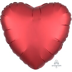 Red Heart Satin Balloon (45cm)