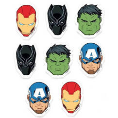 Avengers Erasers - pk8