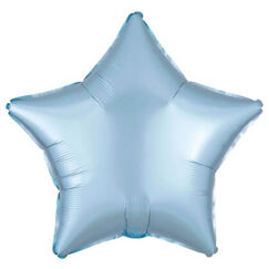Pastel Blue Star Satin Balloon (45cm)