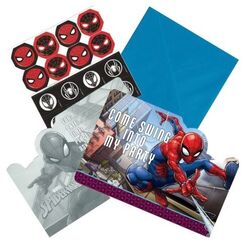 Spiderman Invitations Kit for 8