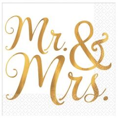 Mr & Mrs Napkins - pk16