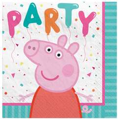 Peppa Pig Confetti Party Beverage Napkins