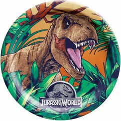 Jurassic World Large Plates (pk8)
