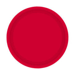 Red Paper Plates (18cm) pk20
