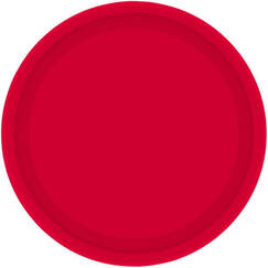 Red Paper Plates (23cm) pk20