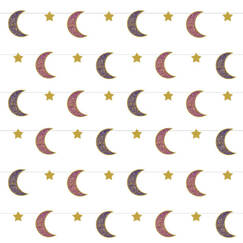 Moon & Star Eid Strings (pk6)