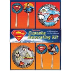 ! Superman Cupcake Decorating Kit