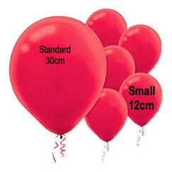 Small 12cm Red Balloons - pk50