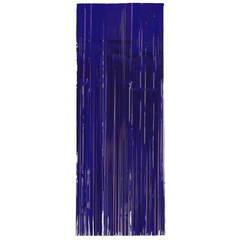 Metallic Blue Curtain 
