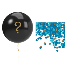 Gender Reveal Balloon Kit (Blue Confetti)