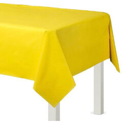 Yellow Plastic Tablecloth