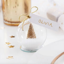Gold Snow Globe Place Card Holders (pk4)
