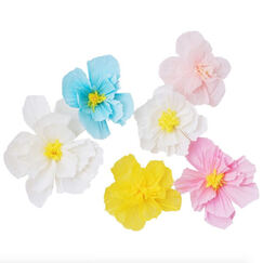Spring Paper Flowers (pk6)