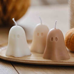 Pumpkin Spice Ghost Candles (pk3)