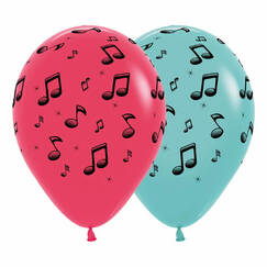 Music Note Balloons (pk12)