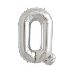 Letter Q Megaloon Balloon - Silver