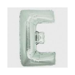 Letter E Balloon 40cm - Silver