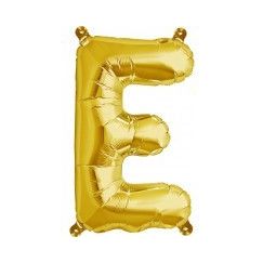 Letter E Balloon 40cm - Gold