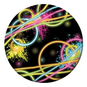Glow Party Snack Plates