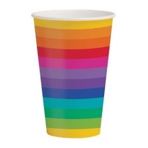 Rainbow Paper Cups - pk8