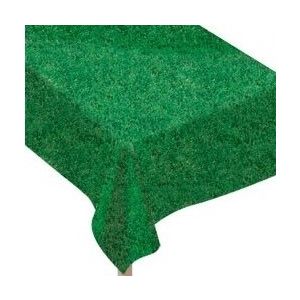 Soccer Fanatic Grass Print Tablecloth