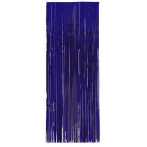 Metallic Blue Curtain 
