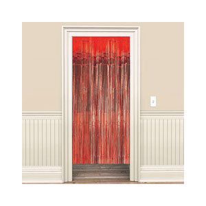 Red Metallic Curtain 