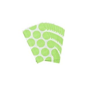 Kiwi Green Polka Dot Paper Bags - pk10