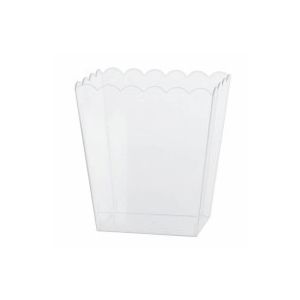 Medium Scalloped Plastic Lolly Container - Each