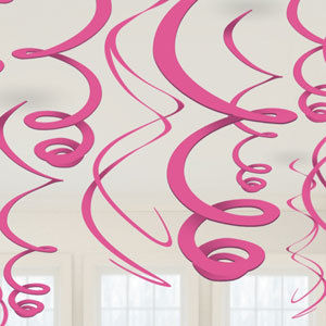 Hanging Pink Swirls - pk12