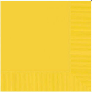 Large Yellow Napkins - pk20