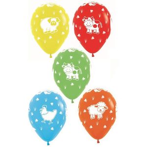 Farm Animals Balloons - pk12