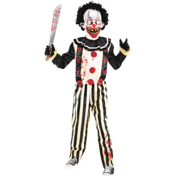 Slasher Clown Halloween Or Circus Carnival Theme Costume In Various ...