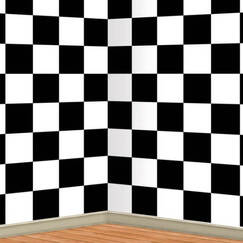 Checkered Backdrop (9m)