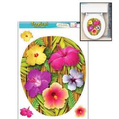 Tropical Toilet Seat Cling On