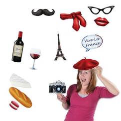 French Fun Signs Photo Props - pk14