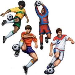 Soccer Player Cutouts (pk4)