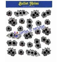 Bullet Holes Cling Ons