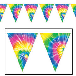 Tie-Dyed Flag Banner
