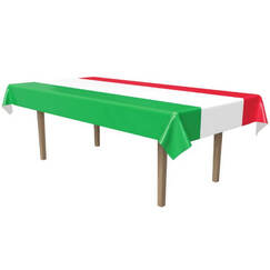 Green White Red Tablecloth