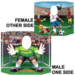 Soccer Goalie Photo Prop (Double Sided)